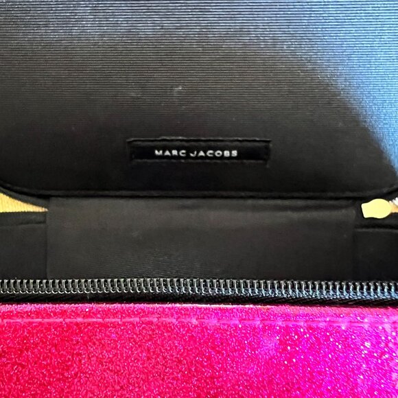 Marc Jacobs Snapshot Bag Pink Leopard Print Case Glitter - Picture 6 of 9